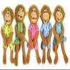 MerryMakers Five Little Monkeys Finger Puppet Playset, Set of 5, Polyvinyl Chloride, 5-Inches Each view 1