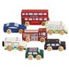 Le Toy Van London Car Set Premium Wooden Toys for Kids Ages 3 Years & Up (TV267), 7-pk view 1