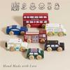 Le Toy Van London Car Set Premium Wooden Toys for Kids Ages 3 Years & Up (TV267), 7-pk view 3