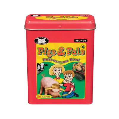 Super Duper Publications | Pigs & Pals Preposition Fun Deck Flash Cards | Educational Learning Resource for Children