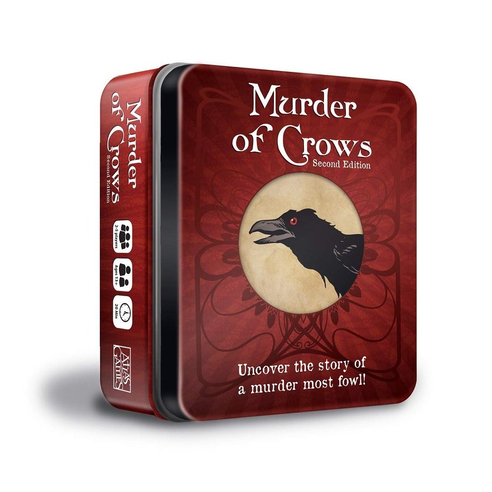 Atlas Games Murder of Crows Second Edition  Board Game 2-5 Players  20 Minutes of Gameplay  Games for Game Night  Teens and Adults Ages 14+ - English Version