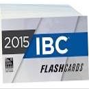2015 IBC Flash Cards