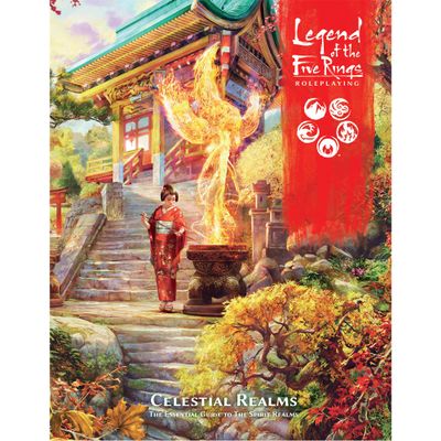 Asmodee Legend of The Five Rings Roleplaying Game Celestial Realms SOURCEBOOK - Adventure Game, Strategy Game for Adults, Ages 14+ 3-5 Players, 2 Hour Playtime, Made by Edge Studio