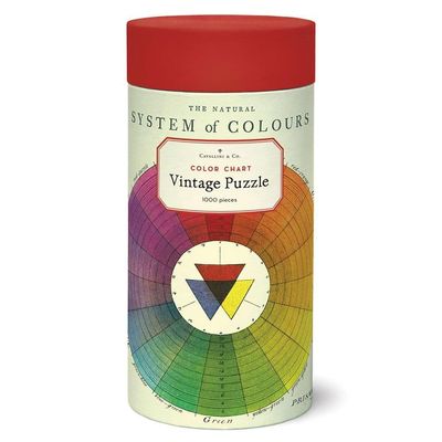 Cavallini & Co. 1000 Piece Vintage Puzzle, Color Chart (PZL/Color)