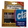 MUNI PALS Chicago Transit Authority Wooden Railway Purple LineChild Safe and Tested Wood Toy Train view 1