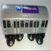 MUNI PALS Chicago Transit Authority Wooden Railway Purple LineChild Safe and Tested Wood Toy Train view 2