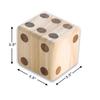 Giant Wooden Yard Dice, Outdoor Games Set of 6 with Two Games view 2