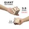 Giant Wooden Yard Dice, Outdoor Games Set of 6 with Two Games view 4