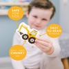 Curious Columbus Magnetic Objects and Letters. Set of 78 Foam Magnets Including 52 Pictures and 26 Uppercase Alphabet Magnets from A-Z. Educational Toy for Preschool Learning view 2