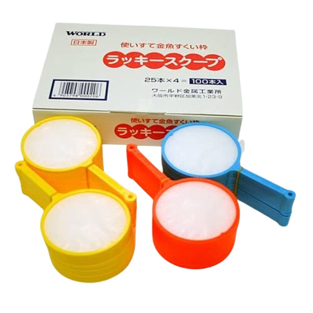No.4 100 Pieces Goldfish Scooping Frame with Paper (Lucky Scoop)(Poi)(Japan Import)