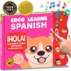 Coco Learns Spanish: Musical Spanish Books for Kids 1-3, Spanish English Toys for Babies & Toddlers 1-3, Baby & Toddler Spanish Books, Bilingual Learning Toys 1 Year Old, Libros Infantiles en Espaol view 1