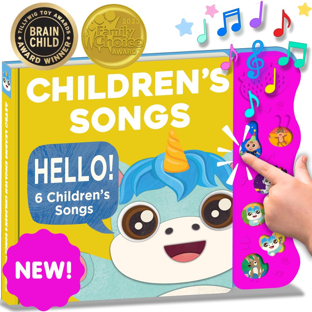 Children's Songs: Musical Toys & Interactive Sound Book for Toddlers 1-3, Babys First Year Music Book Gift, Singing Book for 1 Year Old Toddler & Kids, Nursery Rhymes Musical Books & Educational Toy