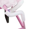 Spring Rocking Horse - Plush Bouncy Ride-On Toy with Fun Sounds, Wood Handles, and Adjustable Stirrups for Kids Ages 3 to 6 by Happy Trails (Pink) view 3