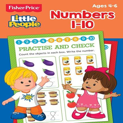 Alligator Products Limited Fisher Price Numbers Educational Book for Ages 4 to 6