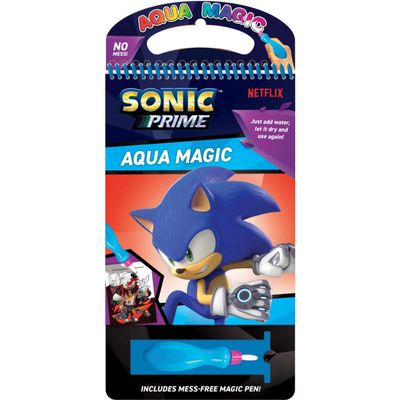 ALLIGATOR - Sonic Prime Aqua Magic Water Colouring Book for Kids, Includes Colouring Book & Pen