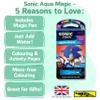 ALLIGATOR - Sonic Prime Aqua Magic Water Colouring Book for Kids, Includes Colouring Book & Pen view 2