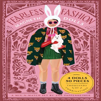 Fearless Fashion Magnetic Dolls | Mix-N-Match Set | 4 Dolls, 50 Pieces, Thousands of Combinations