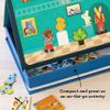 Petit Collage: My Museum Magnetic Play Scene - Fill The Museum with Iconic Art Pieces and Take Your Animal Friends on a Tour- Includes 2 Play Scenes and Over 40 Play Pieces - Great Travel Activity view 4