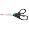 Wescott Kleenearth Recycled Stainless Steel Scissors, 8" Straight, Black (41418) view 1
