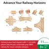 BRIO World Advanced Expansion Pack - 11-Piece Wooden Train Track - FSC-Certified - Compatible with All Railways - Includes Wooden Tracks & Switches for Interactive Railway Fun - Ages 3 & Up view 2