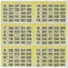 6 on Yellow Bingo Paper Cards - 500 sheets view 1