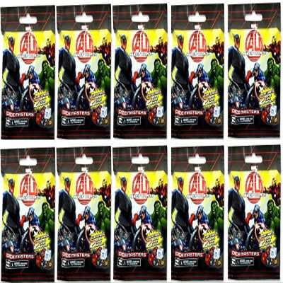 Dice Masters 10 (Ten) Boosters Packs of Marvel Avengers Age of Ultron Dice Building Game (10 Random Booster Packs)