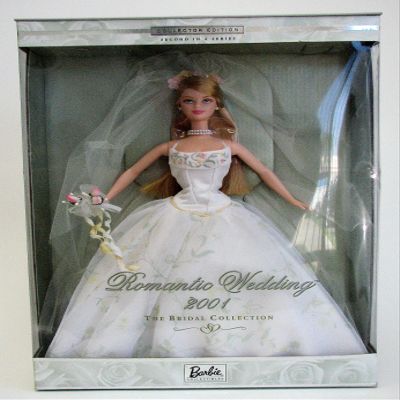 Barbie 29438 2001 Romantic Wedding Blonde Doll