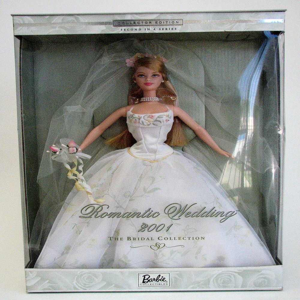Barbie 29438 2001 Romantic Wedding Blonde Doll
