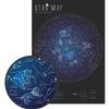 Waypoint Geographic Glow in The Dark Star Map, Laminated Map of The Stars and Constellation, Durable Reference Map, Stunning Wall Art for Star Gazers, 33 x 23 view 1