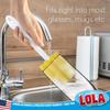 LOLA Glass & Jar Sponge Brush, Star Shaped, Foam Material, Dishwasher Safe, Non-Scratch, Perfect for Glasses, Mugs, Bottles. 1 Count view 3