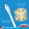 LOLA Glass & Jar Sponge Brush, Star Shaped, Foam Material, Dishwasher Safe, Non-Scratch, Perfect for Glasses, Mugs, Bottles. 1 Count view 4