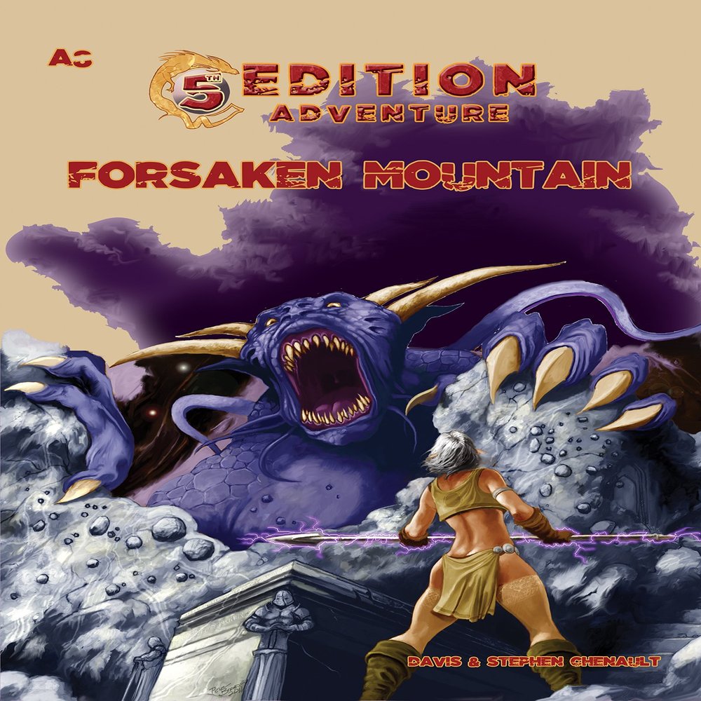 Troll Lord Games 5th Edition Adventures The Forsaken Mountain