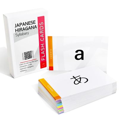 Pat's Flash Cards 46 Japanese Hiragana Syllabary (Alphabet) Flash Cards