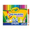 Crayola Pip-Squeaks Skinnies Washable Markers (64ct), Mini Markers for Kids, Coloring Markers, Craft Supplies, Kids Holiday Gift, 3+ view 2