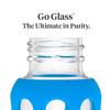 Lifefactory 9-Ounce Glass Baby Bottle with Protective Silicone Sleeve and Stage 2 Nipple Cobalt Blue (LF110008C4) view 3