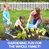 Liberty Imports Pull Along Garden Wagon and Gardening Tools Toy Play Set for Toddlers, Kids with Outdoor Tools, Plant Pots, Accessories view 3