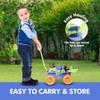 Liberty Imports Pull Along Garden Wagon and Gardening Tools Toy Play Set for Toddlers, Kids with Outdoor Tools, Plant Pots, Accessories view 4