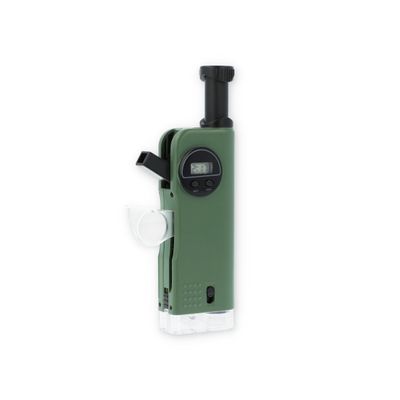 Carson X-Scope Kids 7 Function Multi Purpose Optical Pocket Tool with 30x Microscope, 8x Telescope, 9x Fold-Out Magnifier, Flashlight, Signal Whistle, Directional Compass and Digital Clock (CP-11)