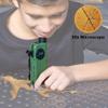Carson X-Scope Kids 7 Function Multi Purpose Optical Pocket Tool with 30x Microscope, 8x Telescope, 9x Fold-Out Magnifier, Flashlight, Signal Whistle, Directional Compass and Digital Clock (CP-11) view 3