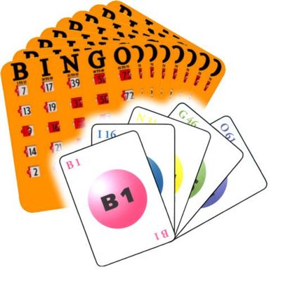 Calling Card Bingo Set with 50 Cards