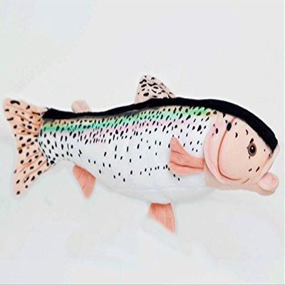 10" Rainbow Trout Fish Plush Stuffed Animal Toy by Cabin Critters