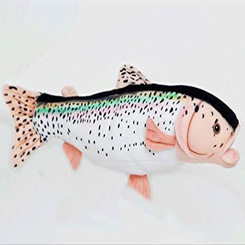 10" Rainbow Trout Fish Plush Stuffed Animal Toy by Cabin Critters