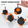 Fidget Dodecagon 12-Side Fidget Toys Cube Relieves Stress and Anxiety Anti Depression Travel Toy Christmas Stocking Stuffers Gifts for Children and Adults (A1 Black) view 2