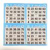 4 on Blue Bingo Paper Cards - 750 sheets - 3000 cards view 1
