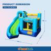 Bounceland Ultimate Combo Inflatable Bounce House, 12 ft L x 10 ft W x 8 ft H, Basketball Hoop, Obstacle Wall, Fun Tunnel, Slide and Bounce Area for Kids view 2