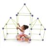 Crazy Forts! 69 Piece Buildable Indoor/Outdoor Play Fort Playset, DIY, Build Your Own, STEAM toy , Purple view 3