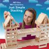 MindWare KEVA Structures 600 Planks - Free-Form 3D Building kit for Kids - Create Your own Architecture Designs with Simple Wood Blocks view 2