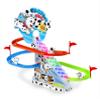 Dalmatian Puppy Slide Toy Set: Playful Stair Climbing Puppies for Chase Fun with Sliding Tracks, Music On/Off Switch for Quiet Play | Interactive Puppy Toy for Kids Toddlers Boys & Girls view 1