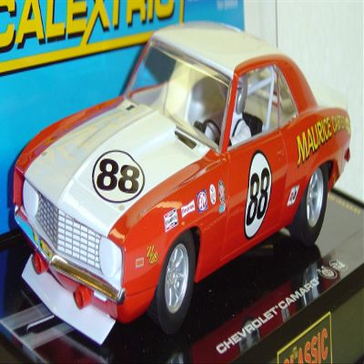 1/32 Scalextric Analog Slot Cars - Chevrolet Camaro 1969 - Classic - Driver: M Carter - No. 88 (C2891)