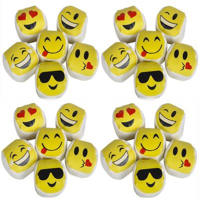 RIN Emoticon Kickball Hackey Party Balls 24 Count